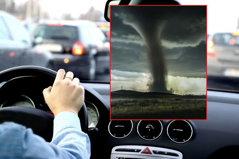 Czy pozostanie w samochodzie zapewni nam bezpieczeństwo w czasie tornado? /123RF/PICSEL/ mediadrumworld.com/Shutterstock//Media Drum/East News /
