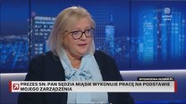 Czy spór w Sądzie Najwyższym wpłynie na obywateli? Manowska w "Gościu Wydarzeń": Moim zdaniem nie