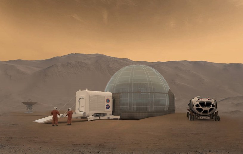 Czy tak będzie wyglądał lodowy habitat NASA? /NASA