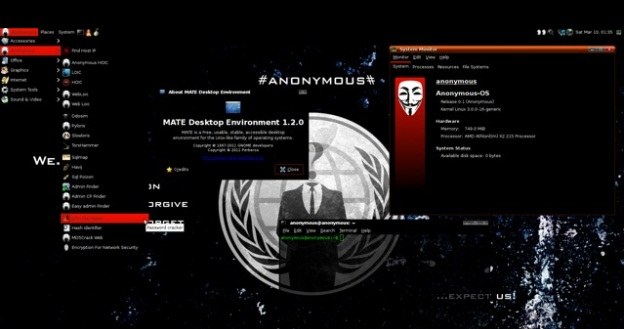 Czy tak faktycznie wygląda system operacyjny Anonimowych? /materiały prasowe