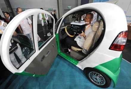 Czy tak mogłyby wyglądać samochody korzystające z nowych baterii? /AFP