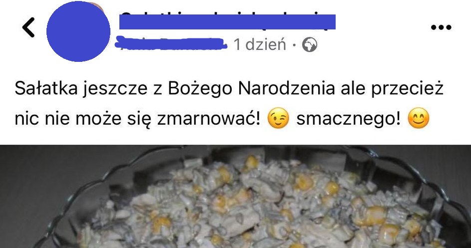 Czy taką sałatkę aby na pewno można zjeść? /Facebook