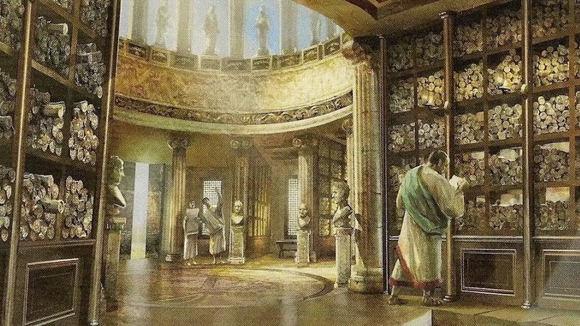 Czy tam mogła wyglądać Wielka Biblioteka? /Zrzut ekranu/The Library of Alexandria/Megaprojects /YouTube