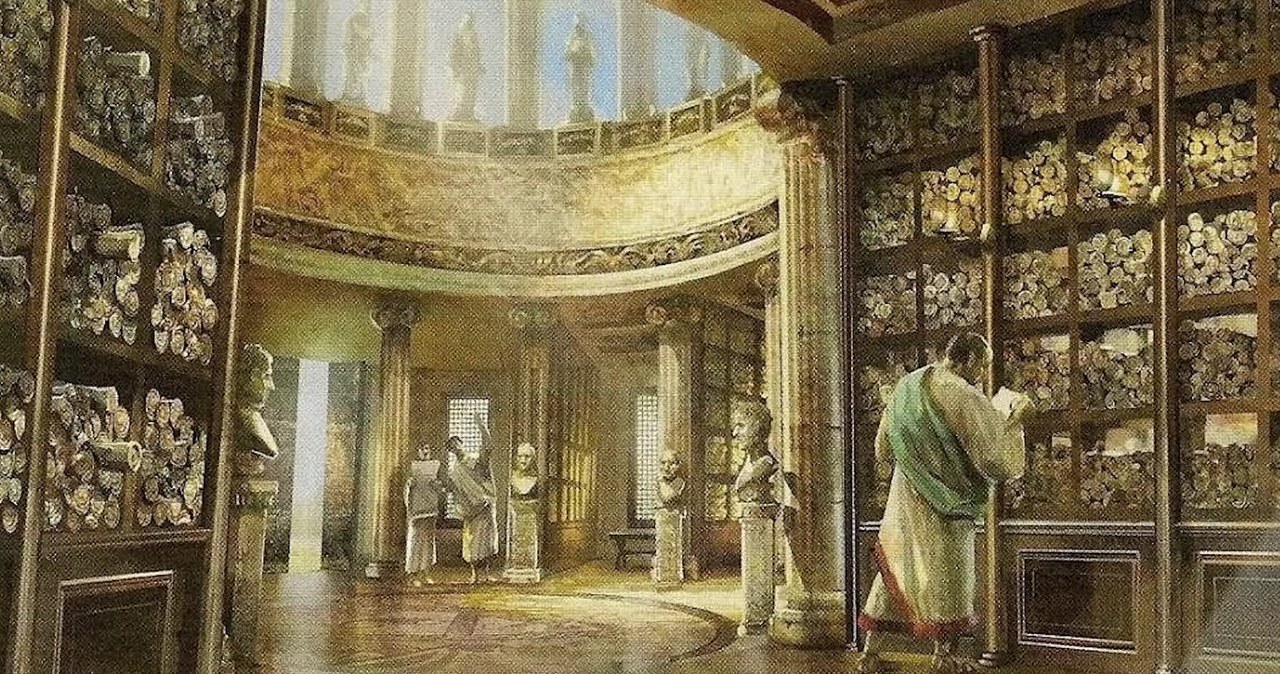 Czy tam mogła wyglądać Wielka Biblioteka? /Zrzut ekranu/The Library of Alexandria/Megaprojects /YouTube