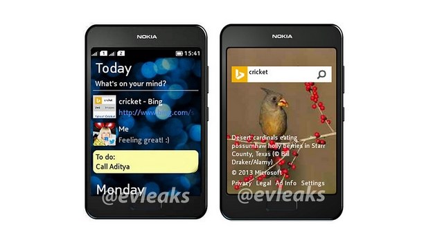 Czy to nowa Nokia Asha?   Fot. @evleaks /materiały prasowe