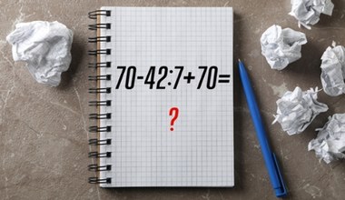 Czy twój mózg sprawnie działa? Sprawdź to w tej zagadce matematycznej