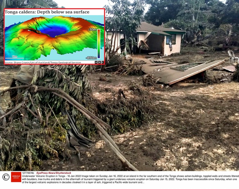 Czy wulkan Tonga ponownie wybuchnie? Po ostatniej eksplozji pozostał gigantyczny krater