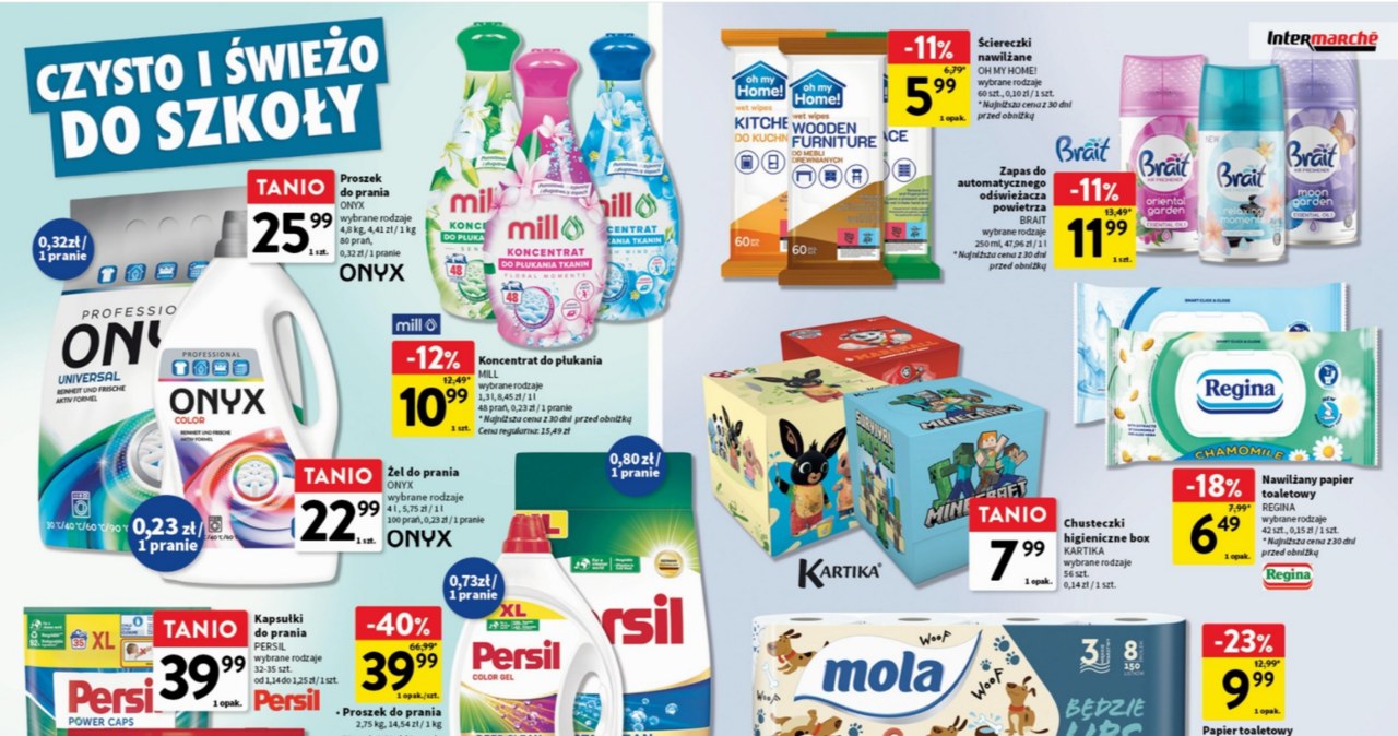 "Czysto i świeżo do szkoły" - Intermarche Super /Intermarche /INTERIA.PL