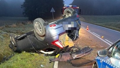 Dachowało auto. Kierował Kolumbijczyk, choć nie powinien