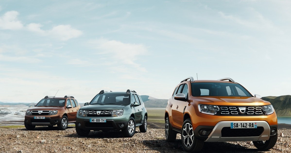 Dacia Duster I generacji, po lifitngu i II generacji /Informacja prasowa