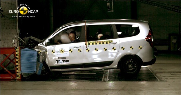 Dacia Lodgy w teście zderzeniowym Euro NCAP /Euro NCAP