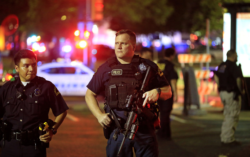 Dallas, fot. ze strzelaniny /AFP
