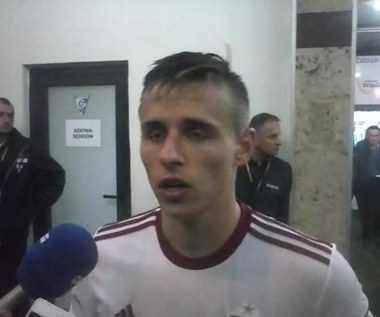 Damian Kądzior po meczu ze Śląskiem (2-2). Wideo