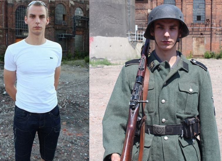 Damian ucharakteryzowany na Niemca /Kacper Merk /RMF FM