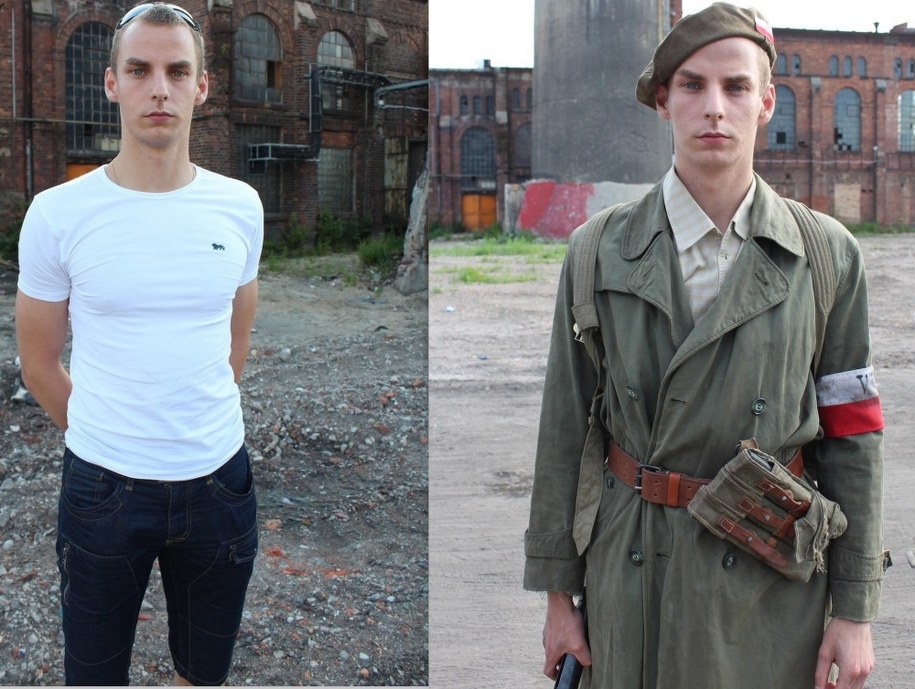 Damian z Wrocławia przed i po charakteryzacji /Kacper Merk /RMF FM