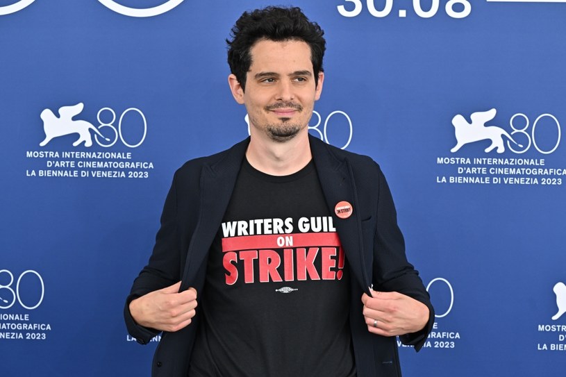 Damien Chazelle podczas konferencji poprzedzającej otwarcie 80. MFF w Wenecji / Stephane Cardinale - Corbis / Contributor /Getty Images