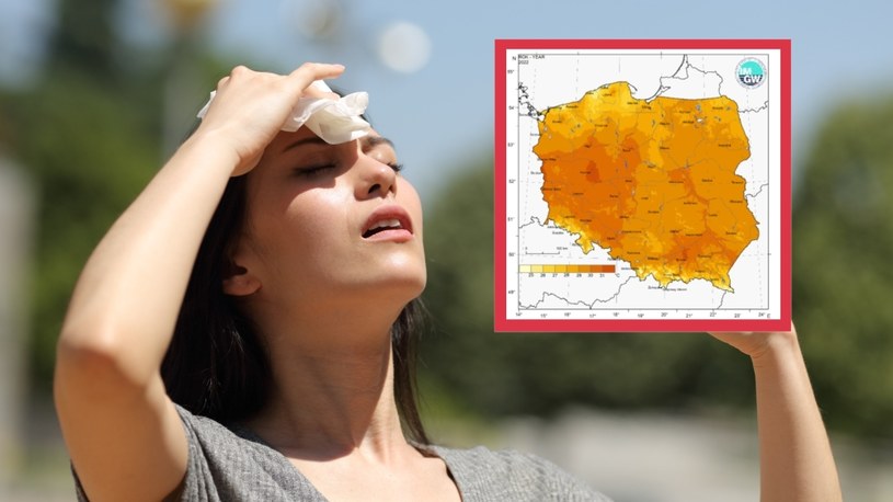 Dane IMGW za 2022 r. nie są optymistyczne. Wynika z nich, że średnia temperatura w Polsce była o 0,8 stopnia Celsjusza wyższa od normy /123RF/PICSEL