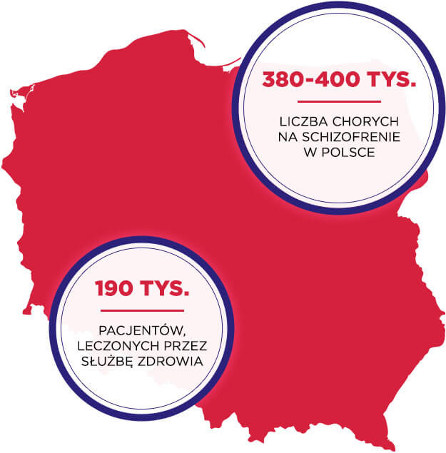 Dane pochodzą z raportu "Schizofrenia. Prespektywa społeczna sytuacja w Polsce" /INTERIA.PL