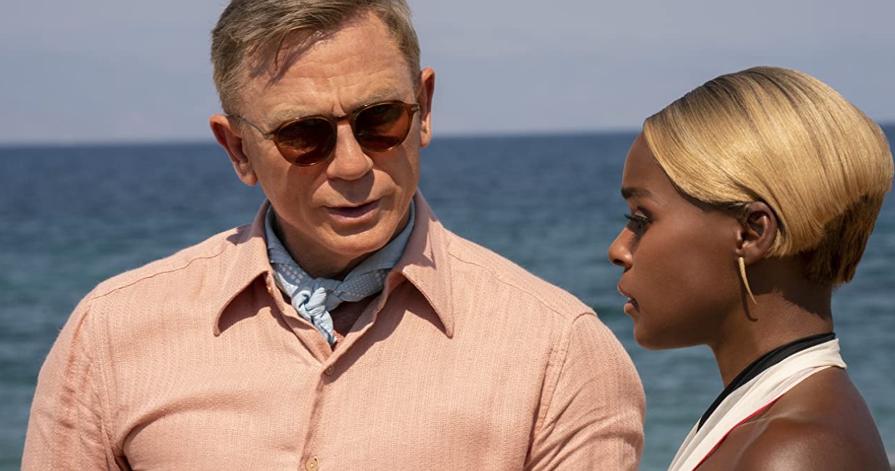 Daniel Craig i Janelle Monáe w filmie "Glass Onion" /materiały prasowe