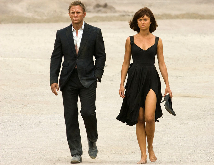 Daniel Craig i Olga Kurylenko na planie "Quantum of Solace" /materiały dystrybutora
