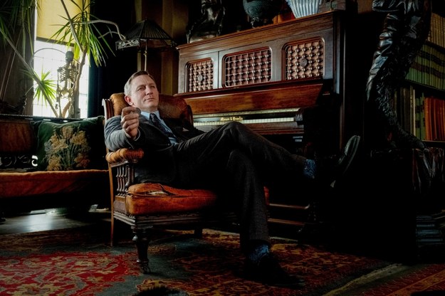 Daniel Craig na planie filmu "Na noże" /Claire Folger /PAP/Photoshot