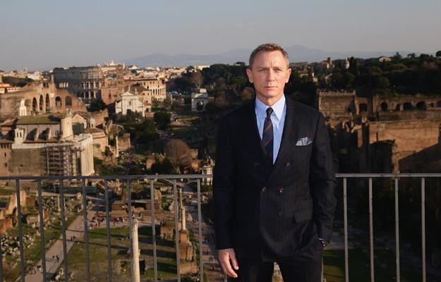 Daniel Craig na planie filmu "Spectre" w Rzymie /materiały prasowe