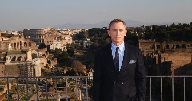 Daniel Craig na planie filmu "Spectre" w Rzymie /materiały prasowe