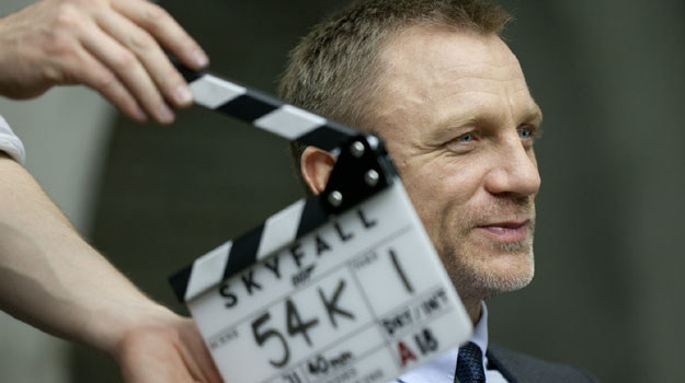Daniel Craig na planie "Skyfall". /materiały prasowe