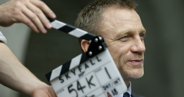 Daniel Craig na planie "Skyfall". /materiały prasowe