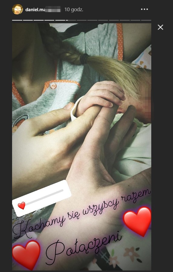 Daniel i Ewelina zostali rodzicami /Instagram