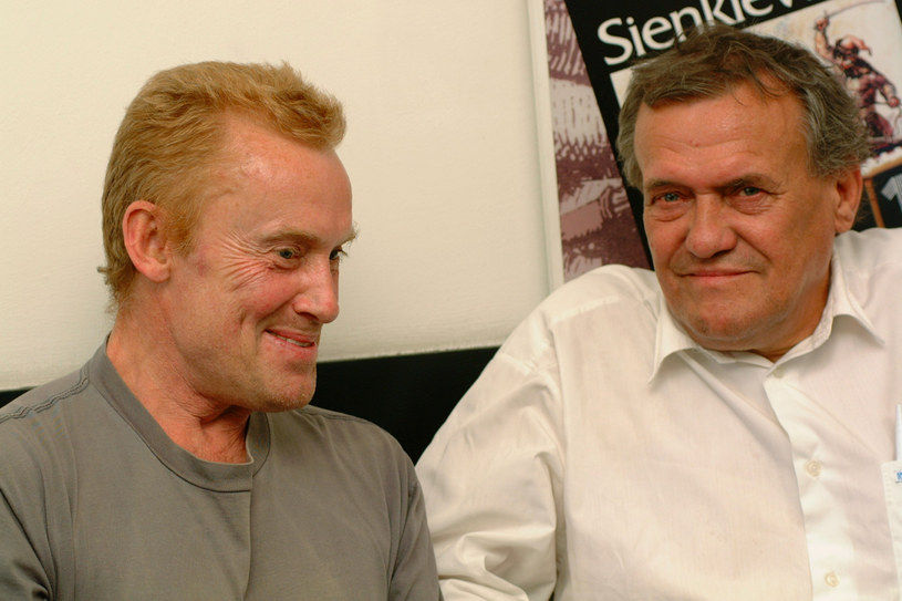Daniel Olbrychski i Ryszard Filipski na konferencji prasowej z okazji premiery "Starej baśni" /Niemiec /AKPA