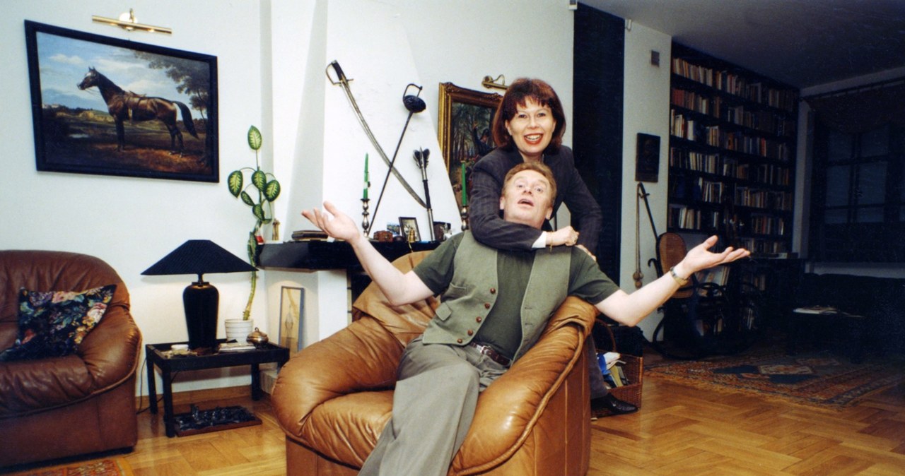 Daniel Olbrychski i Zuzanna Łapicka, 1996 rok /Zenon Zyburtowicz /East News