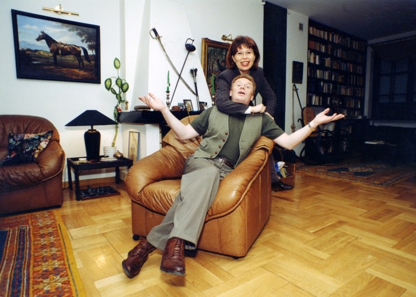 Daniel Olbrychski i Zuzanna Łapicka-Olbrychska w swoim domu /Zenon Zyburtowicz /East News