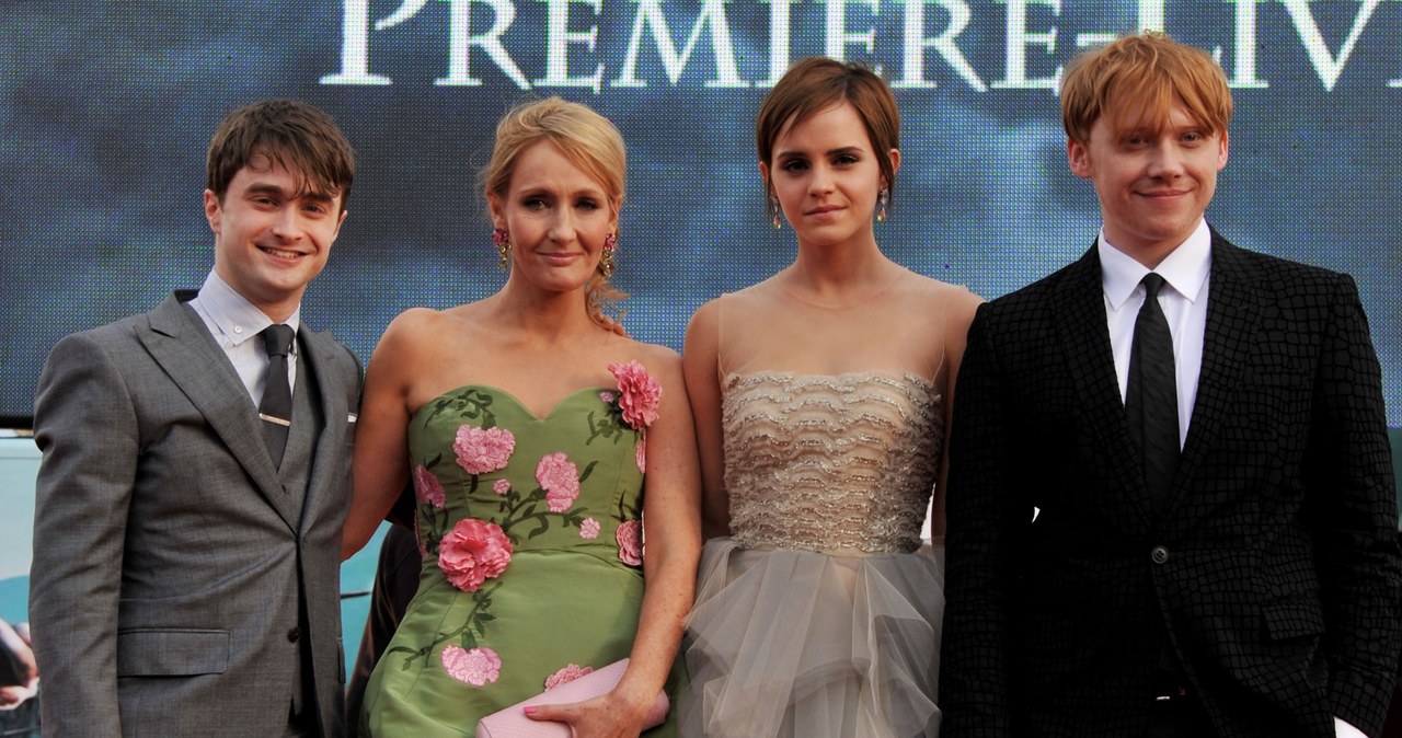 Daniel Radcliffe, J.K. Rowling, Emma Watson i Rupert Grint w 2011 roku /Jon Furniss / Contributor /Getty Images