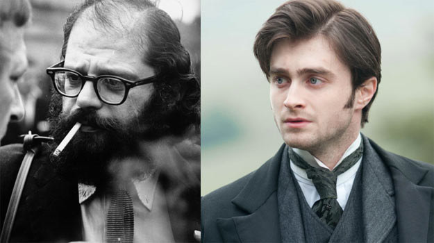 Daniel Radcliffe (P) nie będzie zapuszczał brody jak Allen Ginsberg (L) /Getty Images/Flash Press Media