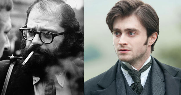 Daniel Radcliffe (P) nie będzie zapuszczał brody jak Allen Ginsberg (L) /Getty Images/Flash Press Media