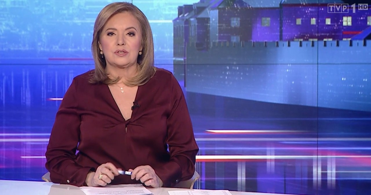 Danuta Holecka ostatni raz pojawiła się w "Wiadomościach" 8 grudnia /https://wiadomosci.tvp.pl/ /materiał zewnętrzny