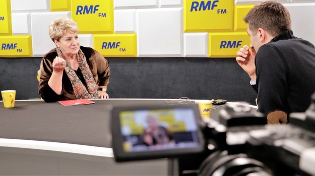 Danuta Waniek i Marcin Zaborski w studiu RMF FM /RMF FM