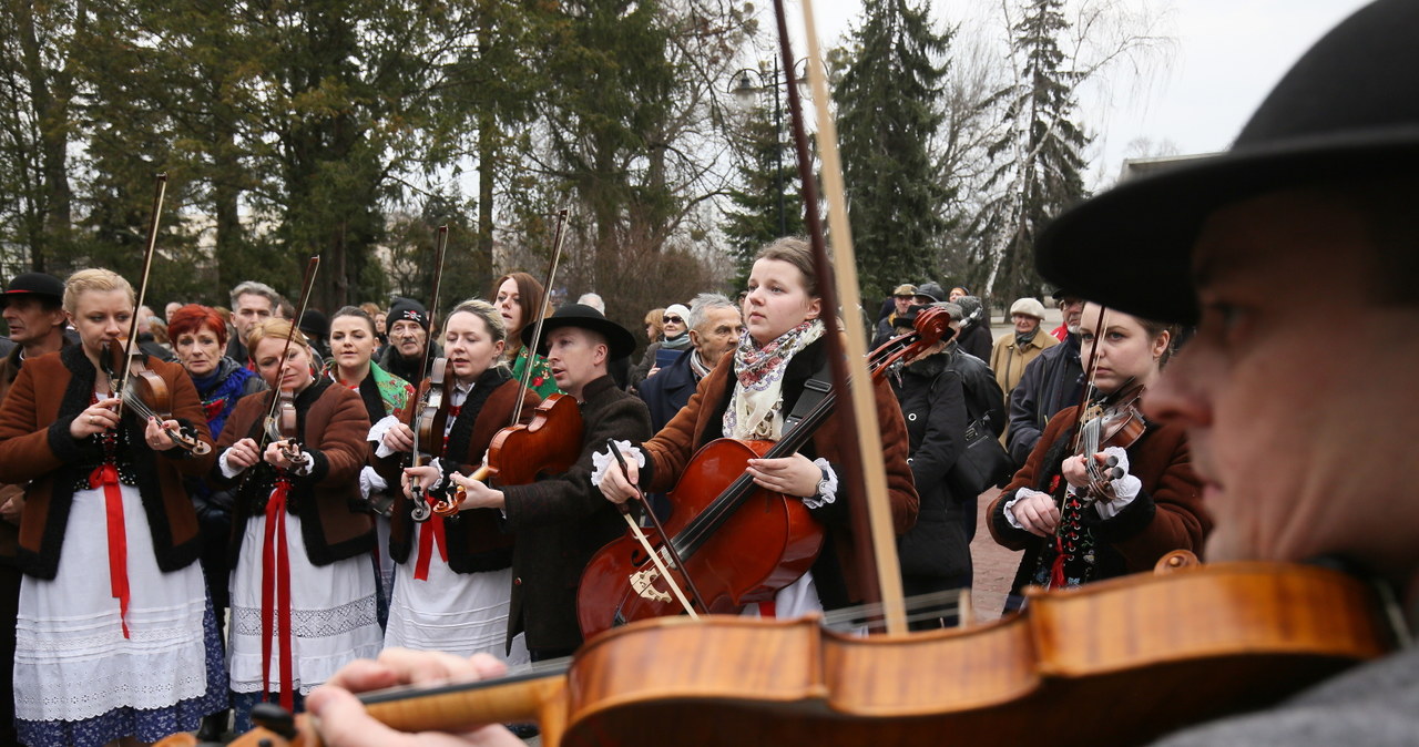 Danutę Szaflarską odprowadziła na cmentarz góralska kapela /Bartłomiej Zborowski /PAP