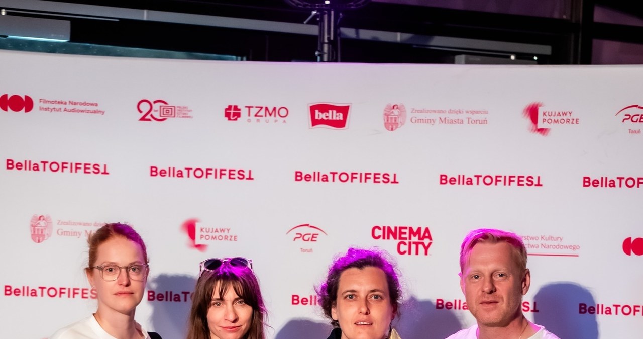 Daria Polunina, Maria Wachowiak-Czuchnowska, Magdalena Pięta i Cezary Łukaszewicz na festiwalu BellaTOFIFEST /Maciej Wasilewski /materiały prasowe