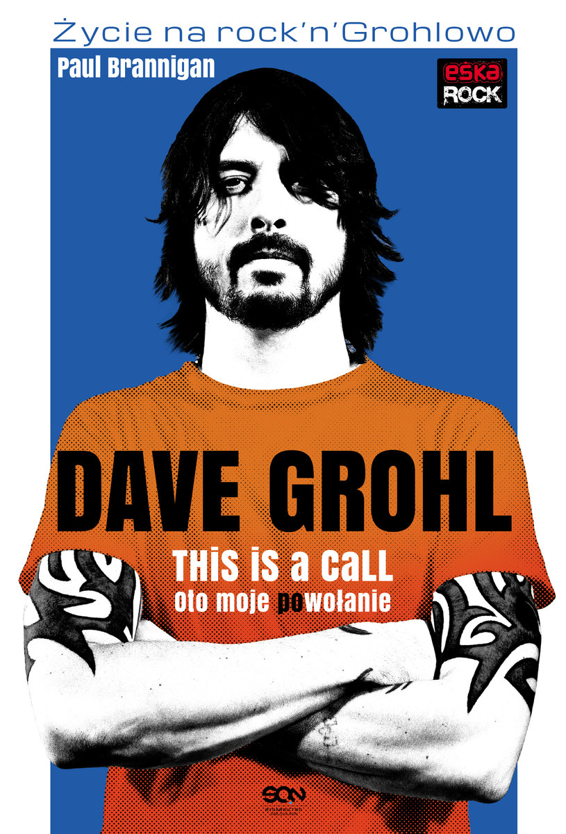 Dave Grohl na okładce książki "Oto moje (po)wołanie" /materiały promocyjne