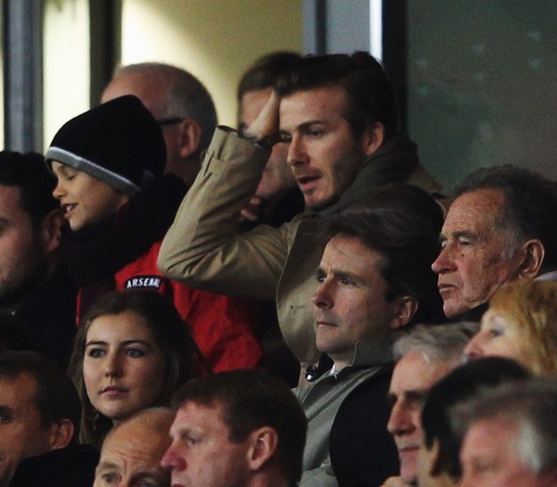 David Beckham aż złapał się za głowę: jego syn wybrał kibicowanie Arsenalowi /Getty Images/Flash Press Media