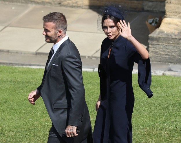 David Beckham i jego żona Victoria /Andrew Milligan    /PAP/PA