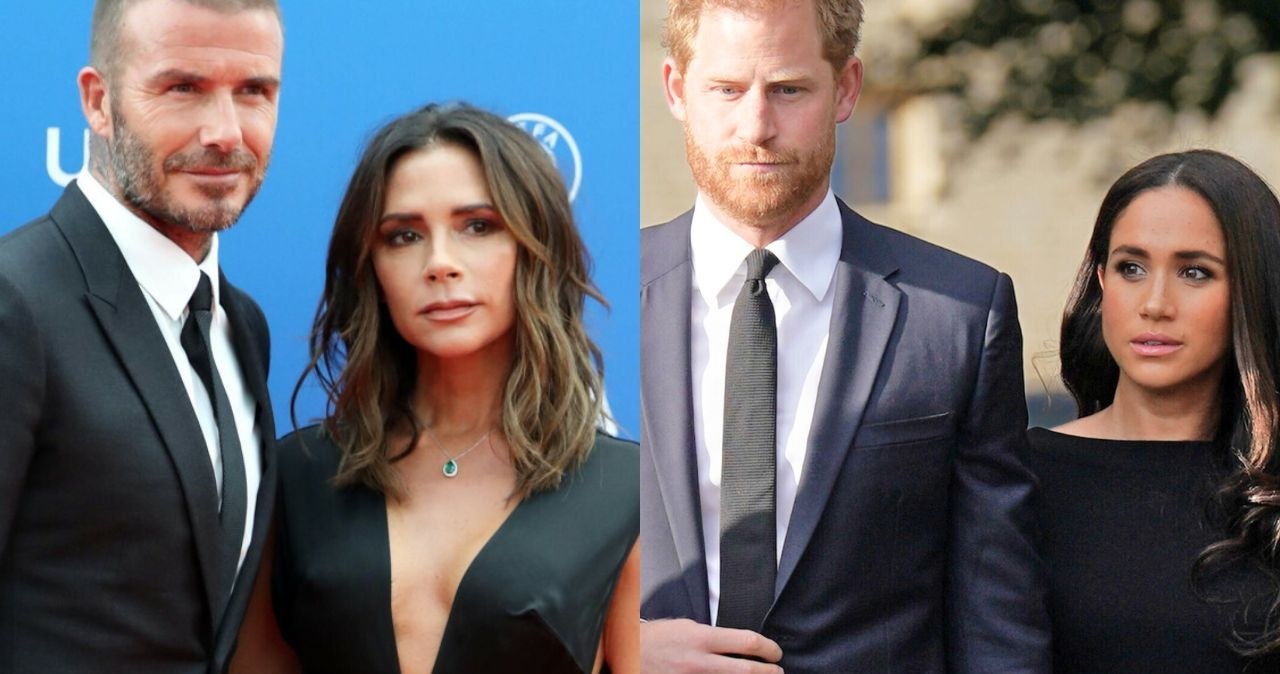 David Beckham i Victoria Beckham, Harry i Meghan Markle /VALERY HACHE/AFP/East News, Kirsty O'Connor/Press Association/East News /East News