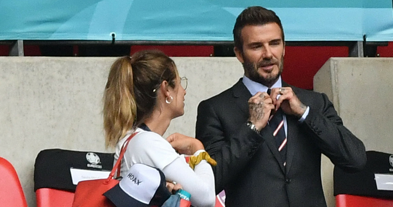 David Beckham podczas meczu Anglia-Niemcy na Euro 2020 /JUSTIN TALLIS /East News