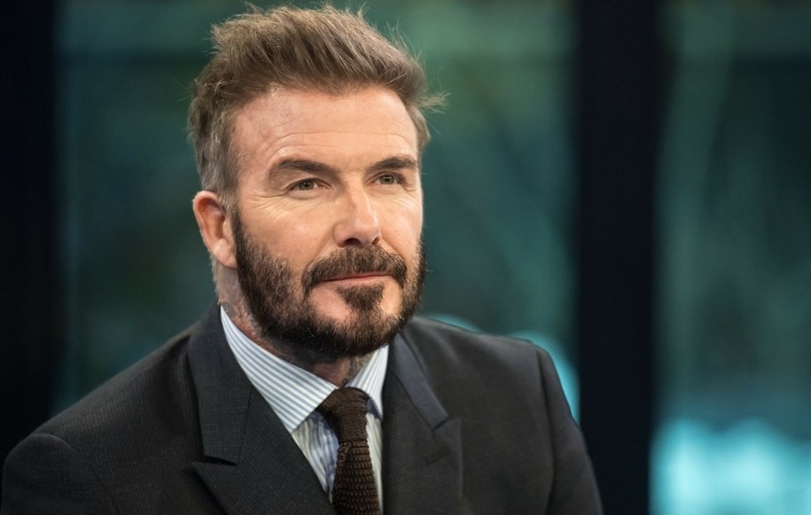 David Beckham podczas sesji Światowego Forum Ekonomicznego w Davos /FABRICE COFFRINI /East News/AFP