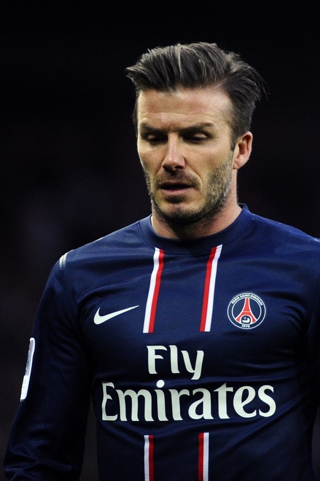 David Beckham w barwach Paris Saint-Germain /ETIENNE LAURENT /PAP/EPA