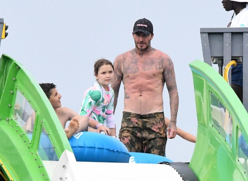 David Beckham z dziećmi /ForumGwiazd /Agencja FORUM