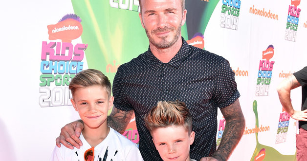 David Beckham z synami Romeo i Cruzem /Alberto E.Rodriguez /Getty Images