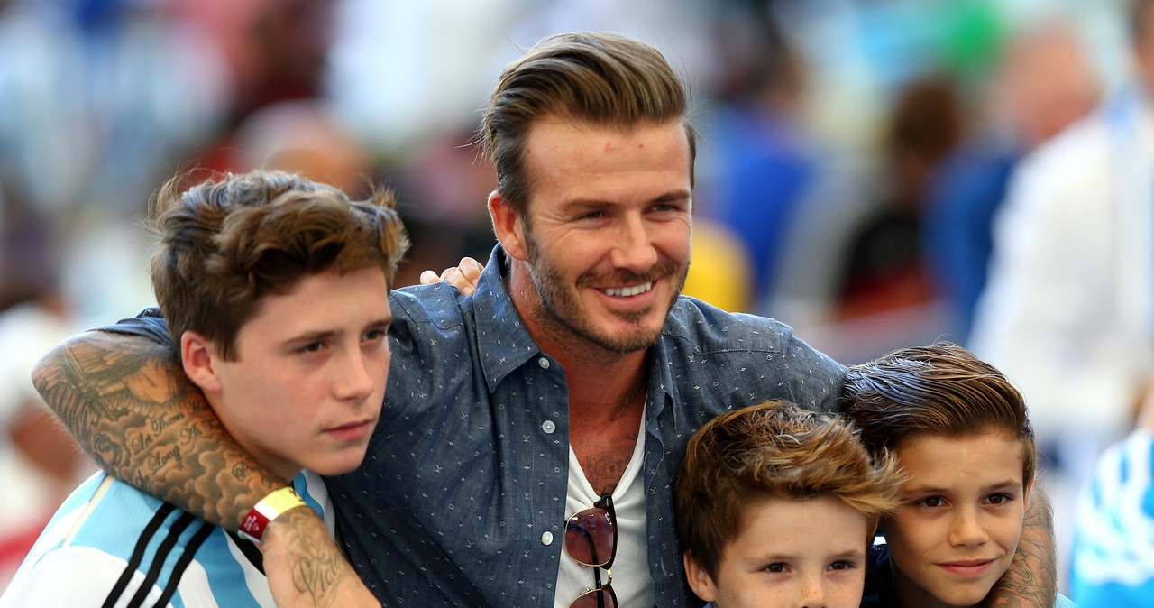 David Beckham z synami /Michael Steele /Getty Images